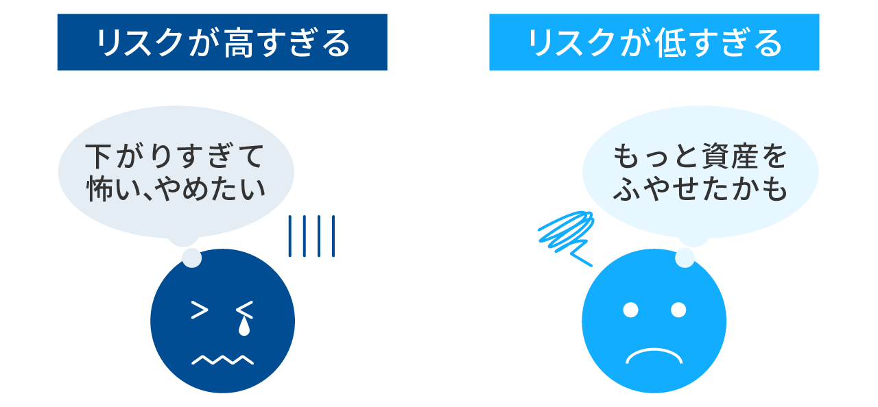 リスクが自分に合っていないとどうなる?