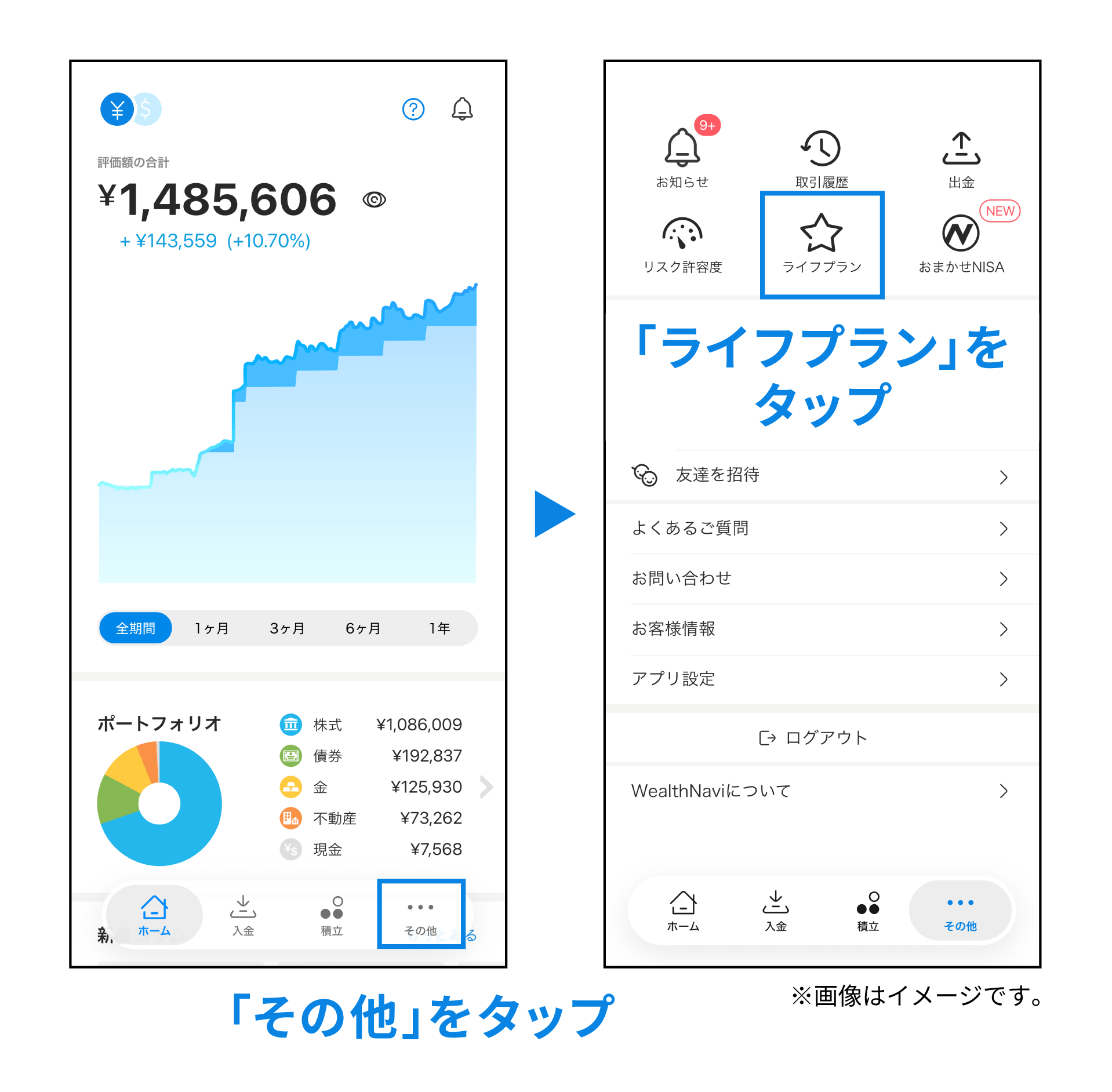 ライフプランで投資計画を自動で提案